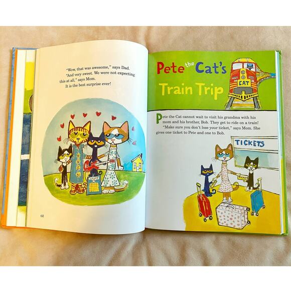 5-MINUTE PETE THE CAT STORIES BY JAMES DEAN HARDCOVER INCLUDES 12 STORIES - Picture 7 of 10